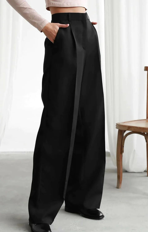 Summer Fashion Elegant Solid High Waist Wide Long Pant CODE: READY981