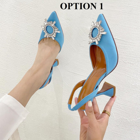 Sexy Pointed Toe Crystal Pumps Classic High Heel SIZE: 37 CODE: READY989
