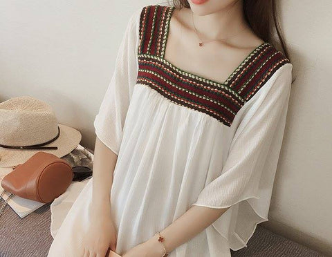Monrsh Women's Flair Sleeve Top CODE: MON106
