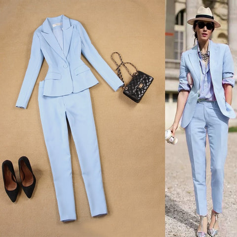 Professional Slim Simple Suit 2piece Set CODE: mon1000