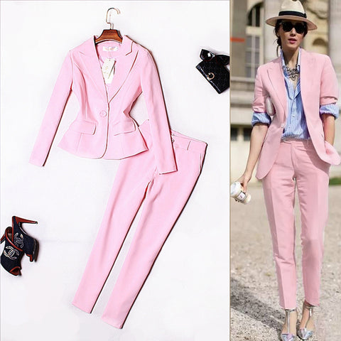 Professional Slim Simple Suit 2piece Set CODE: mon1000