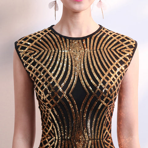 Elegant Sequins Long party Dress CODE: mon1157