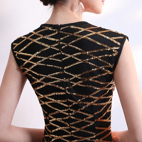 Elegant Sequins Long party Dress CODE: mon1157