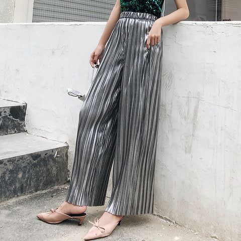 Metallic Stylish Elastic Pants CODE: mon1206