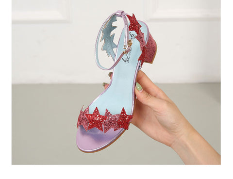 high-heeled Shiney stars buckle sandals CODE: mon1225