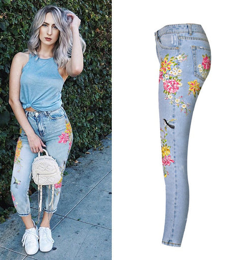 Heavy Bird Embroidery Jeans CODE: mon1267