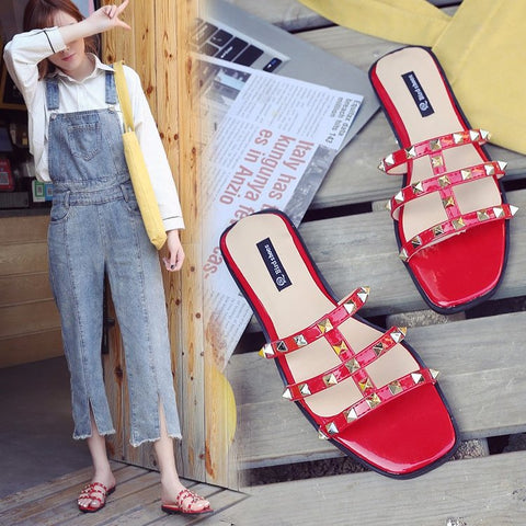 outdoor rivet Slipper Flats CODE: mon1323