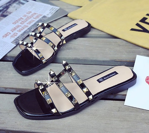 outdoor rivet Slipper Flats CODE: mon1323