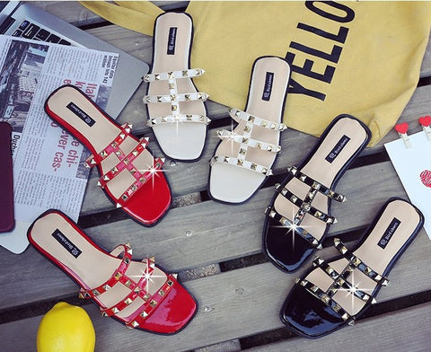 outdoor rivet Slipper Flats CODE: mon1323