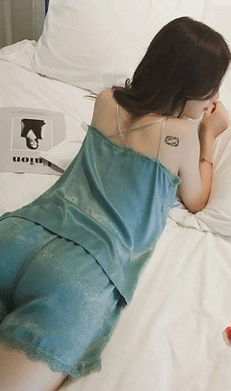 straps shorts pajamas suit CODE: mon1334