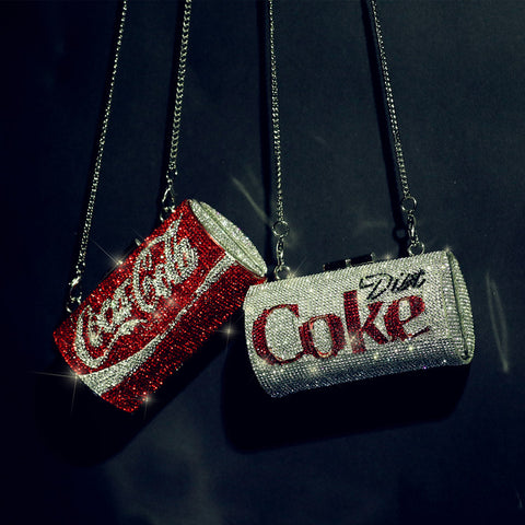 Diamond Coke Diagonal Cans Clutch Bag CODE: mon1359