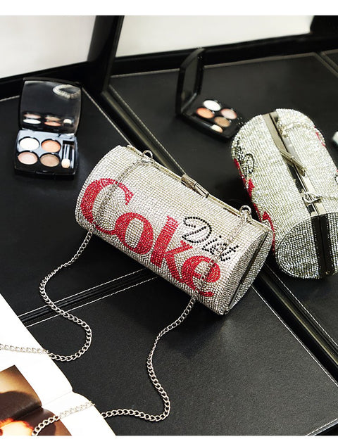 Diamond Coke Diagonal Cans Clutch Bag CODE: mon1359