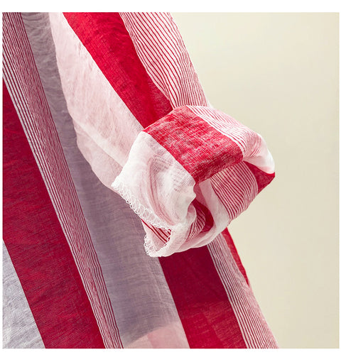 Striped cardigan thin shirt jacket CODE: mon1373