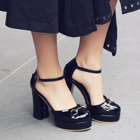 high-heeled thick Platform Inspired Sandals CODE: mon1476
