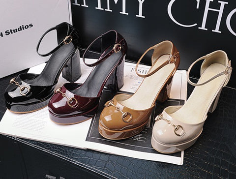 high-heeled thick Platform Inspired Sandals CODE: mon1476