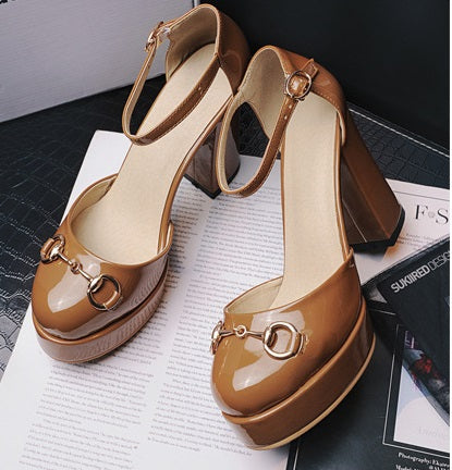 high-heeled thick Platform Inspired Sandals CODE: mon1476