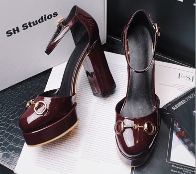 high-heeled thick Platform Inspired Sandals CODE: mon1476