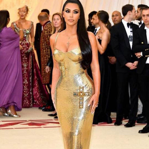 Nightclub Gold Sequins long dress CODE: mon1600