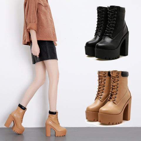 Martin boots high-heeled platform CODE: mon1702
