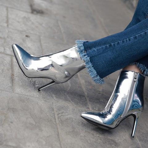 Classy Shine Boots Retro Style Shoes CODE: mon606
