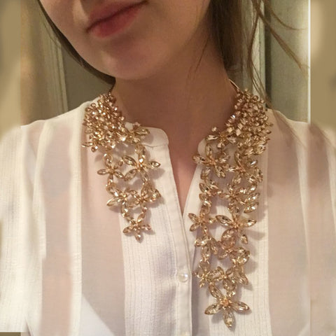 Creative studded diamond necklace  alloy neckpiece CODE: mon641