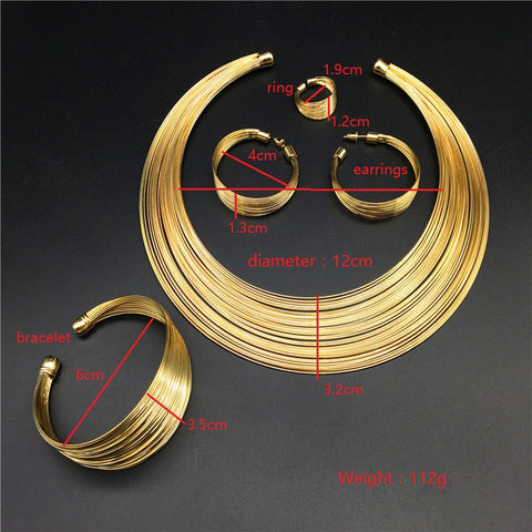 bridal necklace set alloy multi-wire jewelry four sets CODE: mon685