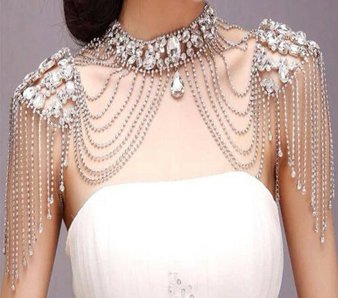 Body Chain Necklace bridal luxury diamond wedding jewelry CODE: mon754