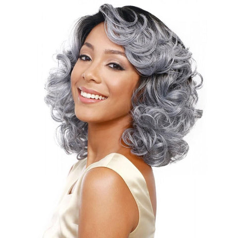 short curly Gray hair wig  fiber hair CODE: mon907